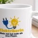Personalisierte Tasse »Elektrikerin«