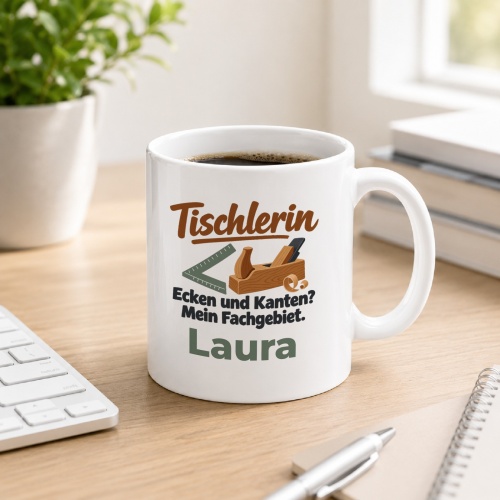 Personalisierte Tasse »Tischlerin«