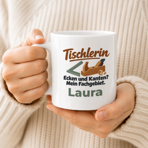 Personalisierte Tasse »Tischlerin«