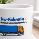 Personalisierte Tasse »Lkw-Fahrerin«
