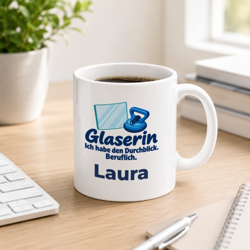 Personalisierte Tasse »Glaserin«