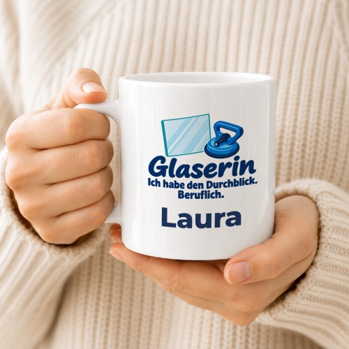 Personalisierte Tasse »Glaserin«