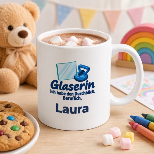 Personalisierte Tasse »Glaserin«