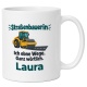 Personalisierte Tasse »Straßenbauerin«