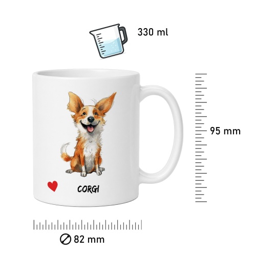 Tasse »Corgi Herz«