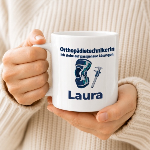 Personalisierte Tasse »Orthopädietechnikerin«