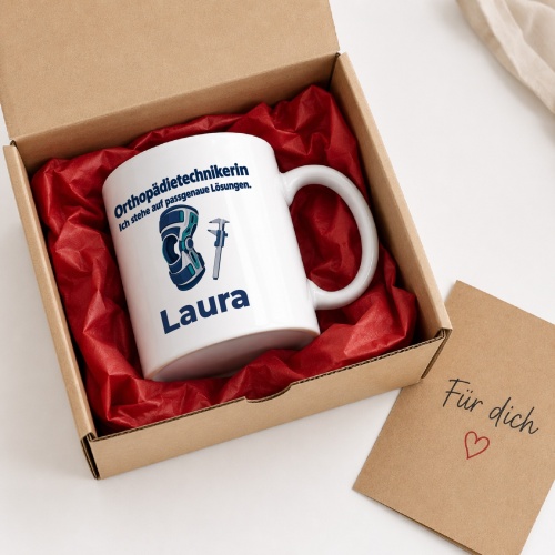 Personalisierte Tasse »Orthopädietechnikerin«