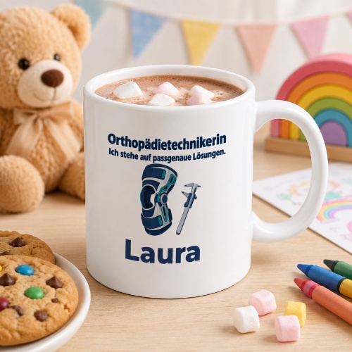Personalisierte Tasse »Orthopädietechnikerin«