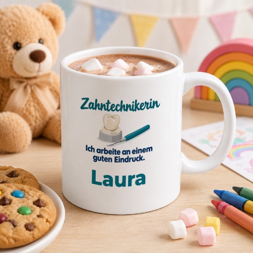 Personalisierte Tasse »Zahntechnikerin«
