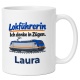 Personalisierte Tasse »Lokführerin«