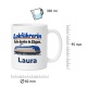 Personalisierte Tasse »Lokführerin«