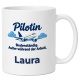 Personalisierte Tasse »Pilotin«