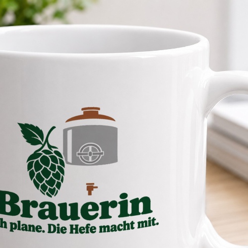 Personalisierte Tasse »Brauerin«