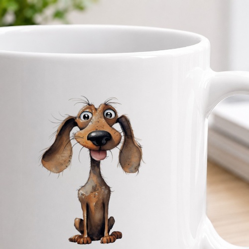 Tasse »Dackel Herzmotiv«