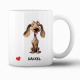 Tasse »Dackel Herzmotiv«