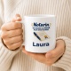 Personalisierte Tasse »Notarin«