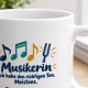 Personalisierte Tasse »Musikerin«