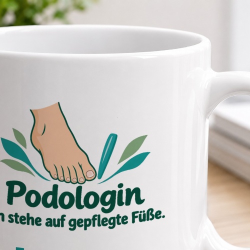 Personalisierte Tasse »Podologin«