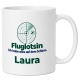 Personalisierte Tasse »Fluglotsin«