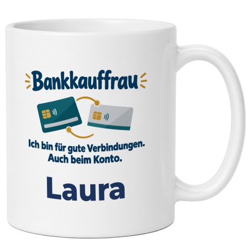 Personalisierte Tasse »Bankkauffrau«