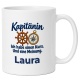 Personalisierte Tasse »Kapitänin«