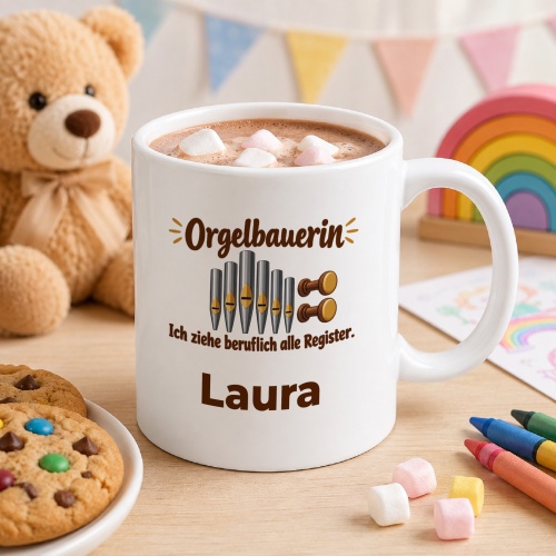 Personalisierte Tasse »Orgelbauerin«