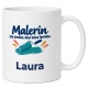Personalisierte Tasse »Malerin«