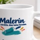Personalisierte Tasse »Malerin«