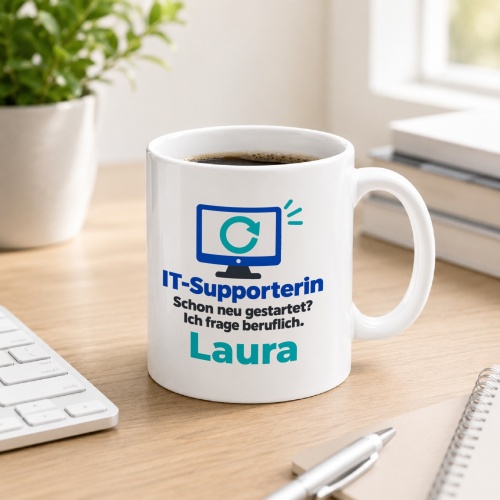 Personalisierte Tasse »IT-Supporterin«