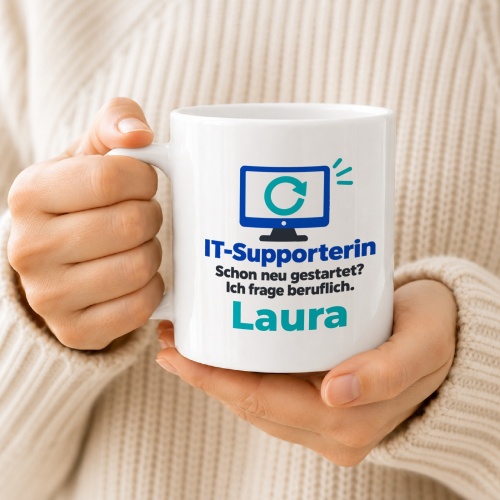 Personalisierte Tasse »IT-Supporterin«