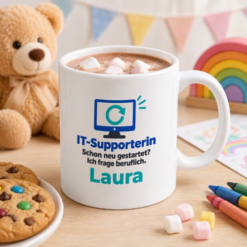 Personalisierte Tasse »IT-Supporterin«