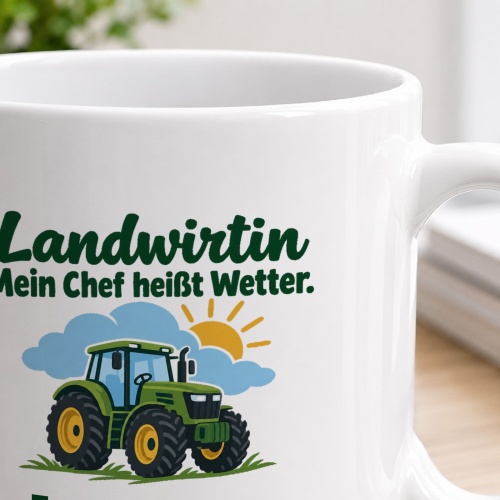 Personalisierte Tasse »Landwirtin«