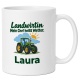 Personalisierte Tasse »Landwirtin«