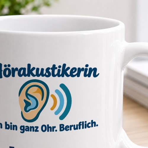 Personalisierte Tasse »Hörakustikerin«