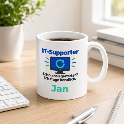 Personalisierte Tasse »IT-Supporter«