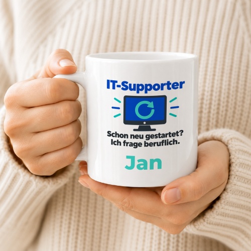 Personalisierte Tasse »IT-Supporter«