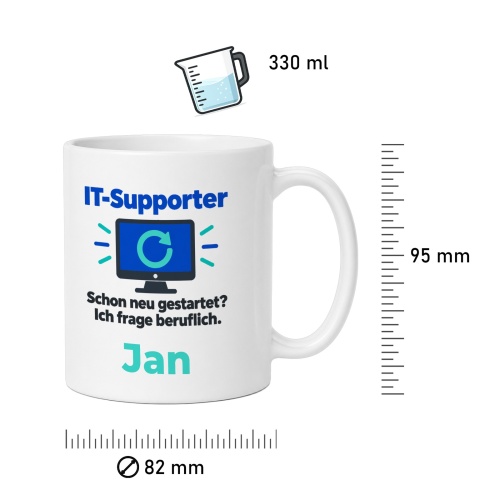 Personalisierte Tasse »IT-Supporter«