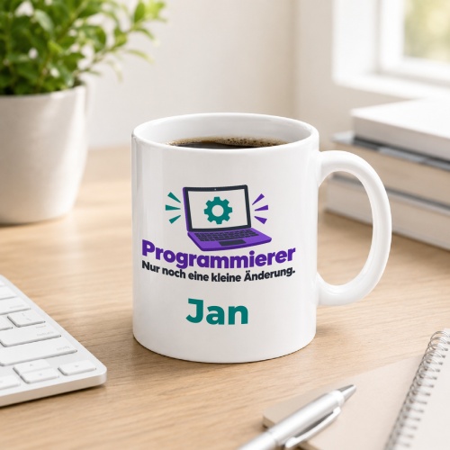 Personalisierte Tasse »Programmierer«
