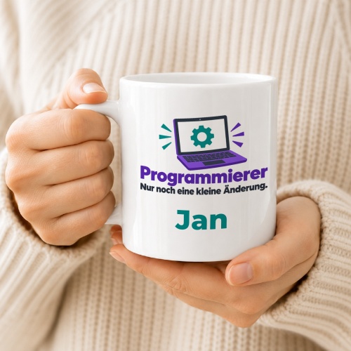 Personalisierte Tasse »Programmierer«
