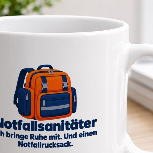 Personalisierte Tasse »Notfallsanitäter«
