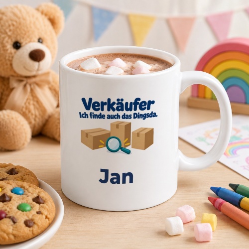 Personalisierte Tasse »Verkäufer«
