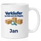 Personalisierte Tasse »Verkäufer«