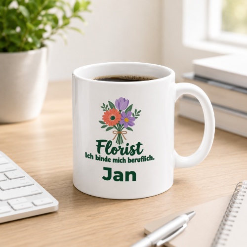 Personalisierte Tasse »Florist«