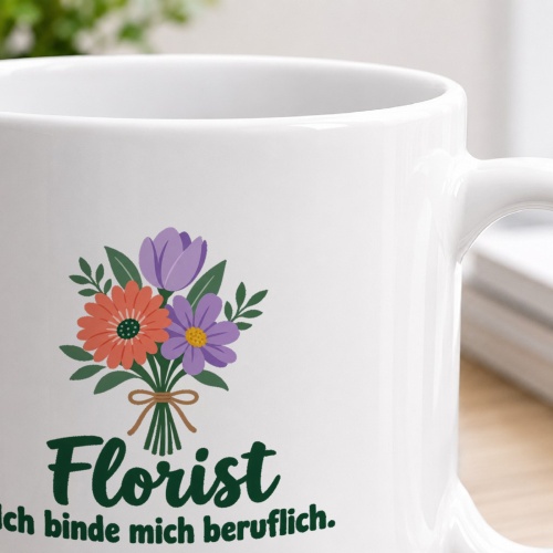 Personalisierte Tasse »Florist«