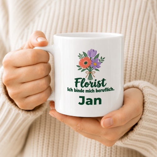 Personalisierte Tasse »Florist«