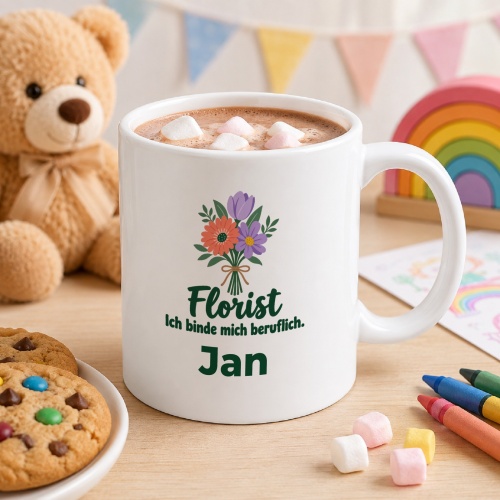 Personalisierte Tasse »Florist«