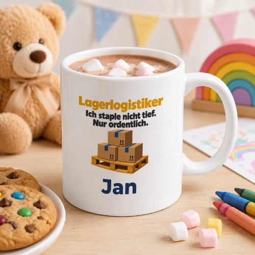 Personalisierte Tasse »Lagerlogistiker«