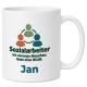 Personalisierte Tasse »Sozialarbeiter«