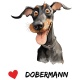 Tasse »Herz Dobermann«