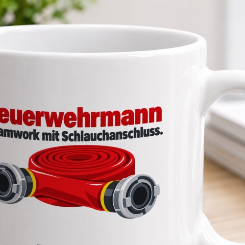 Personalisierte Tasse »Feuerwehrmann«